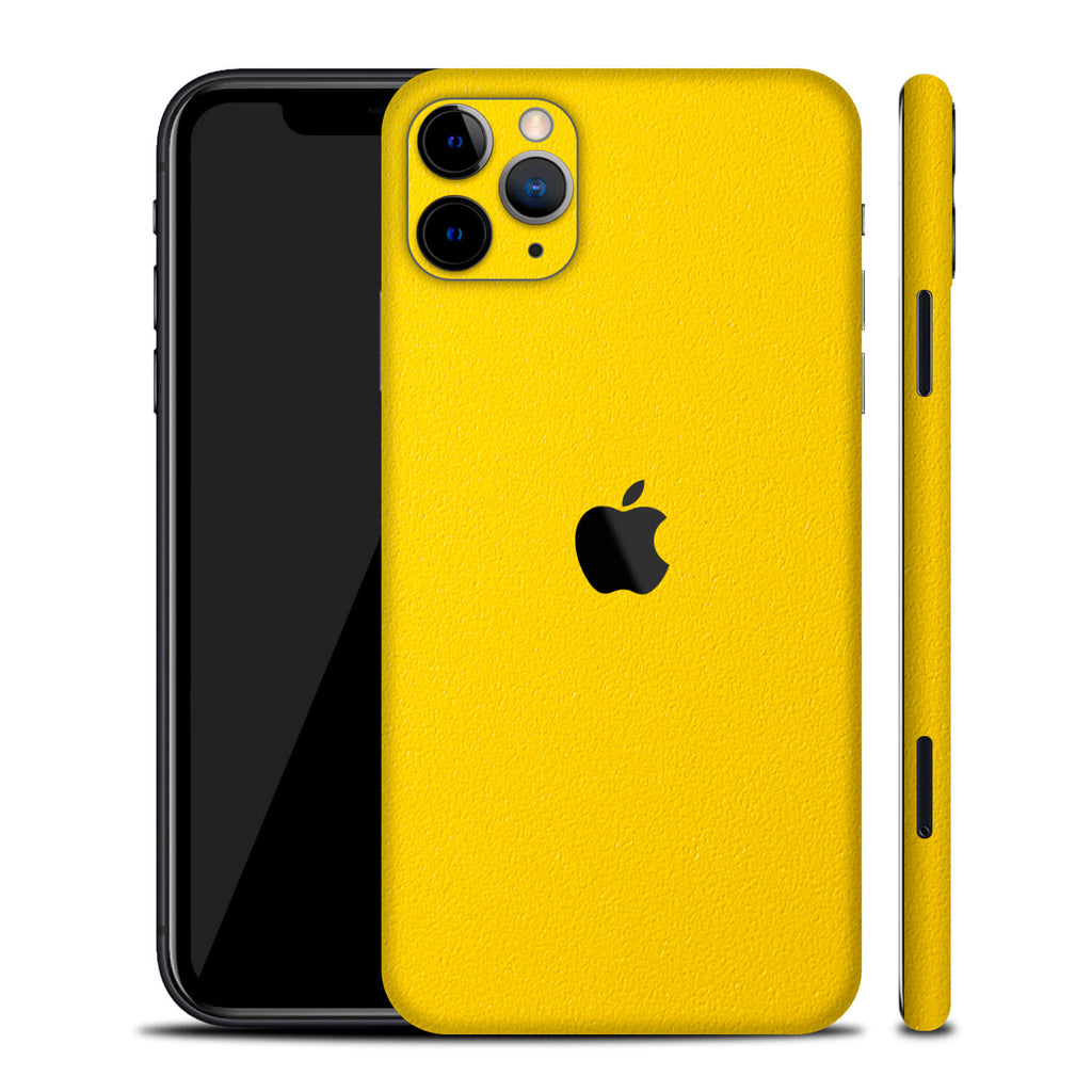 iPhone 11 Pro Textured Matt Yellow Skins