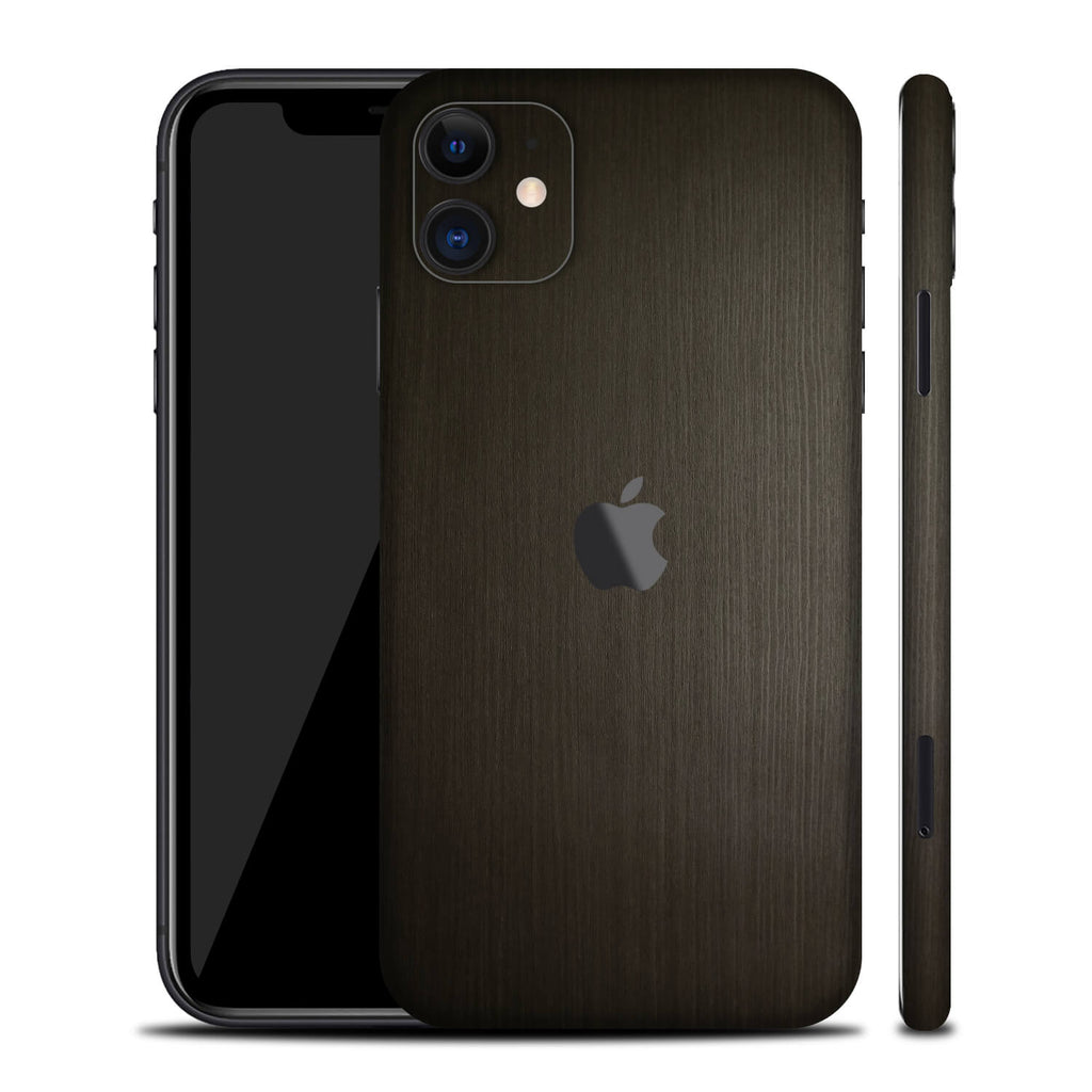 iPhone 11 Silverblack Wood Skins