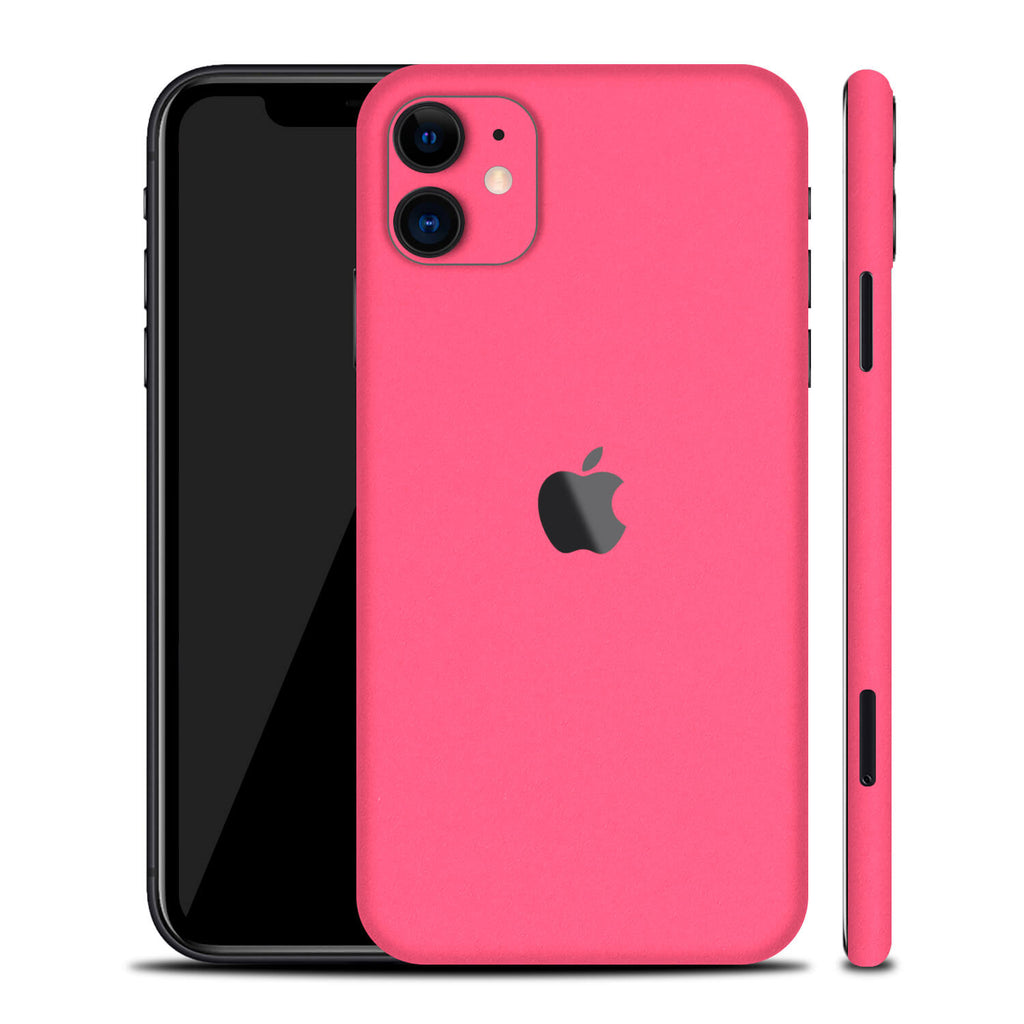 iPhone 11 Textured Matt Pink Skins
