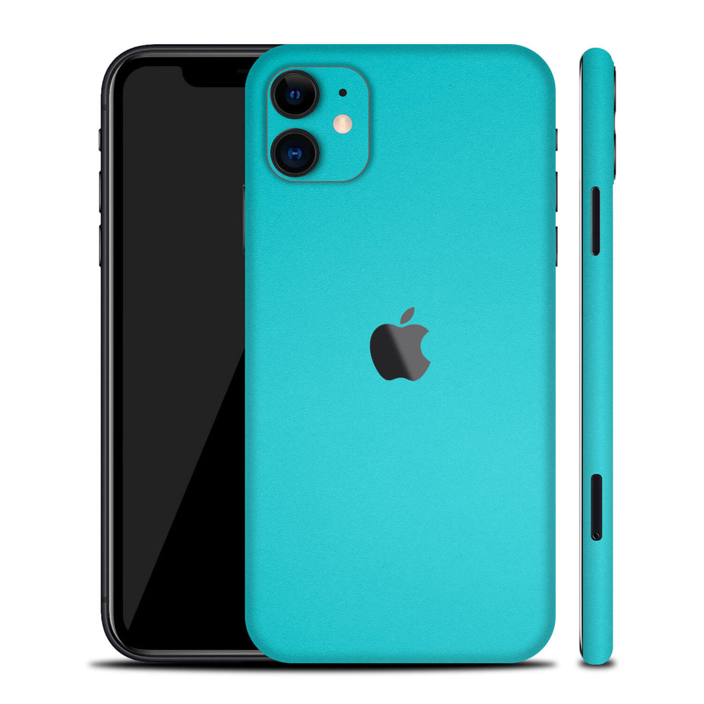 iPhone 11 Textured Matt Turquoise Skins