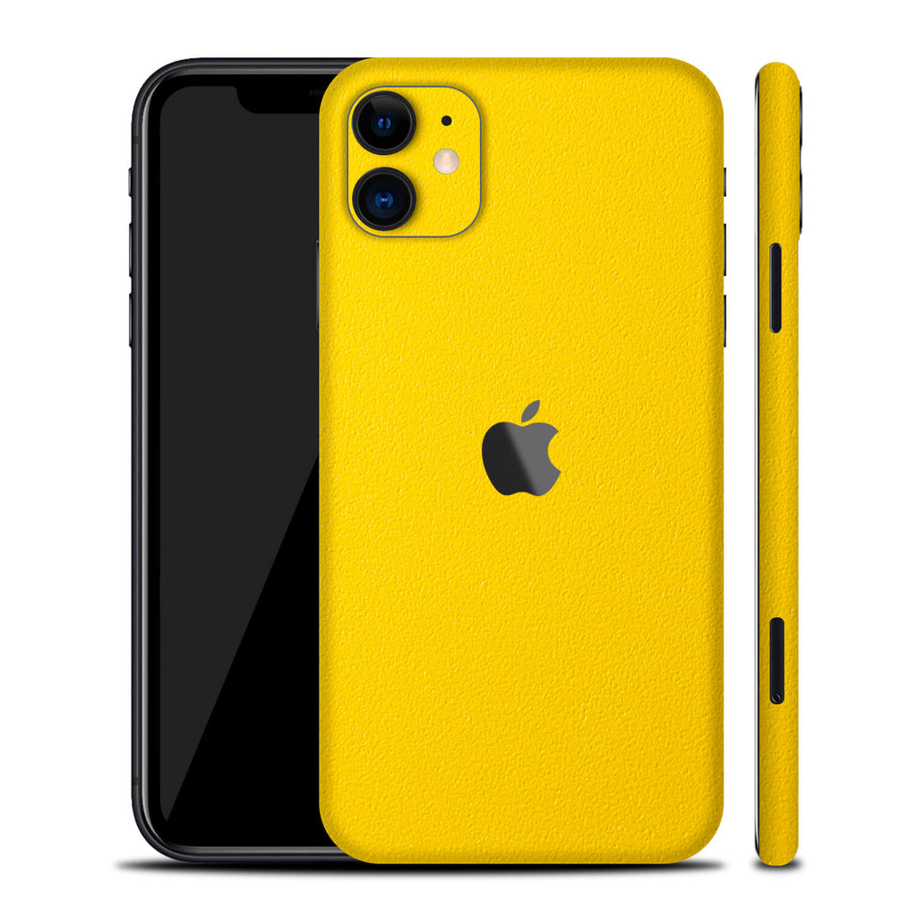 iPhone 11 Textured Matt Yellow Skins