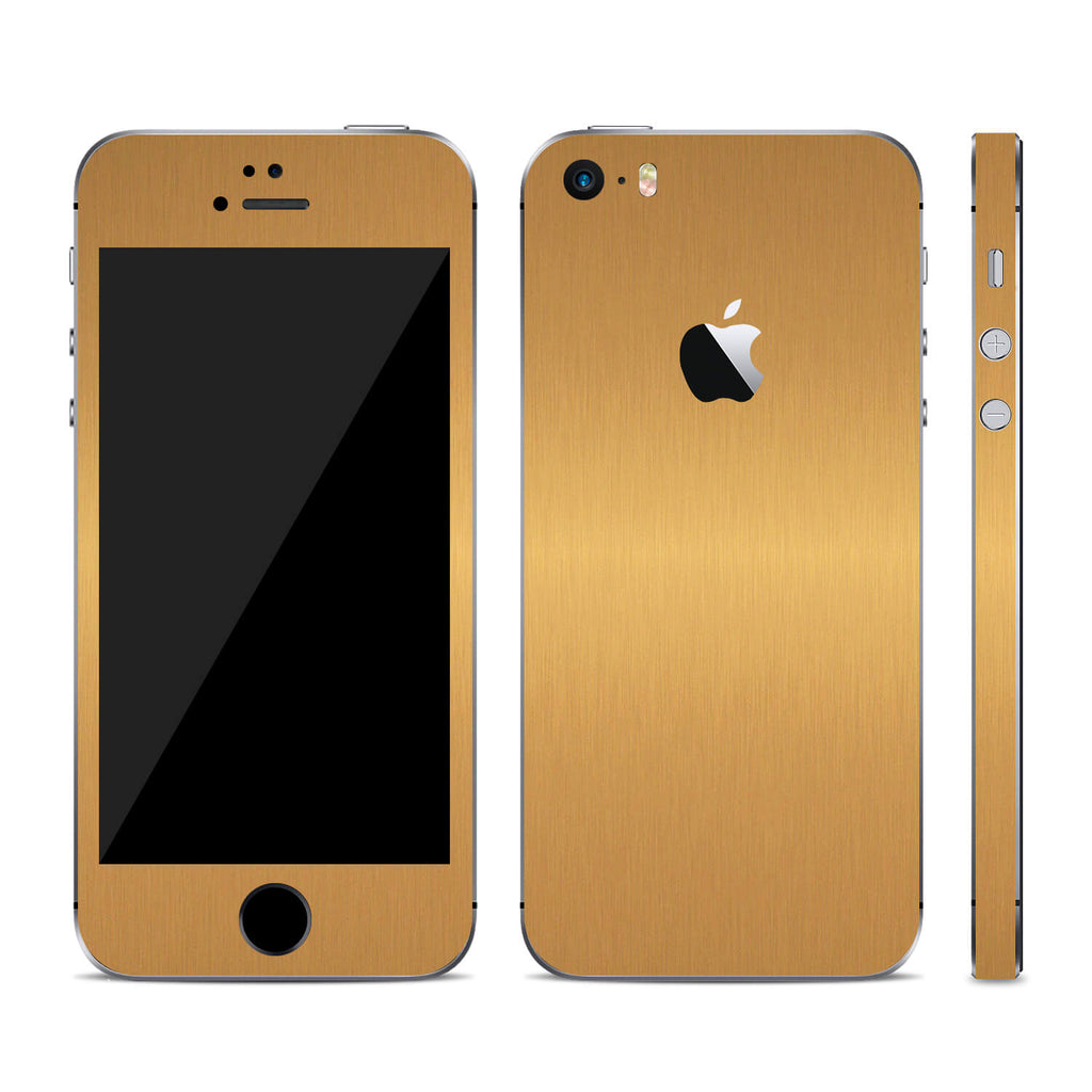 iPhone SE Brushed Gold Skins
