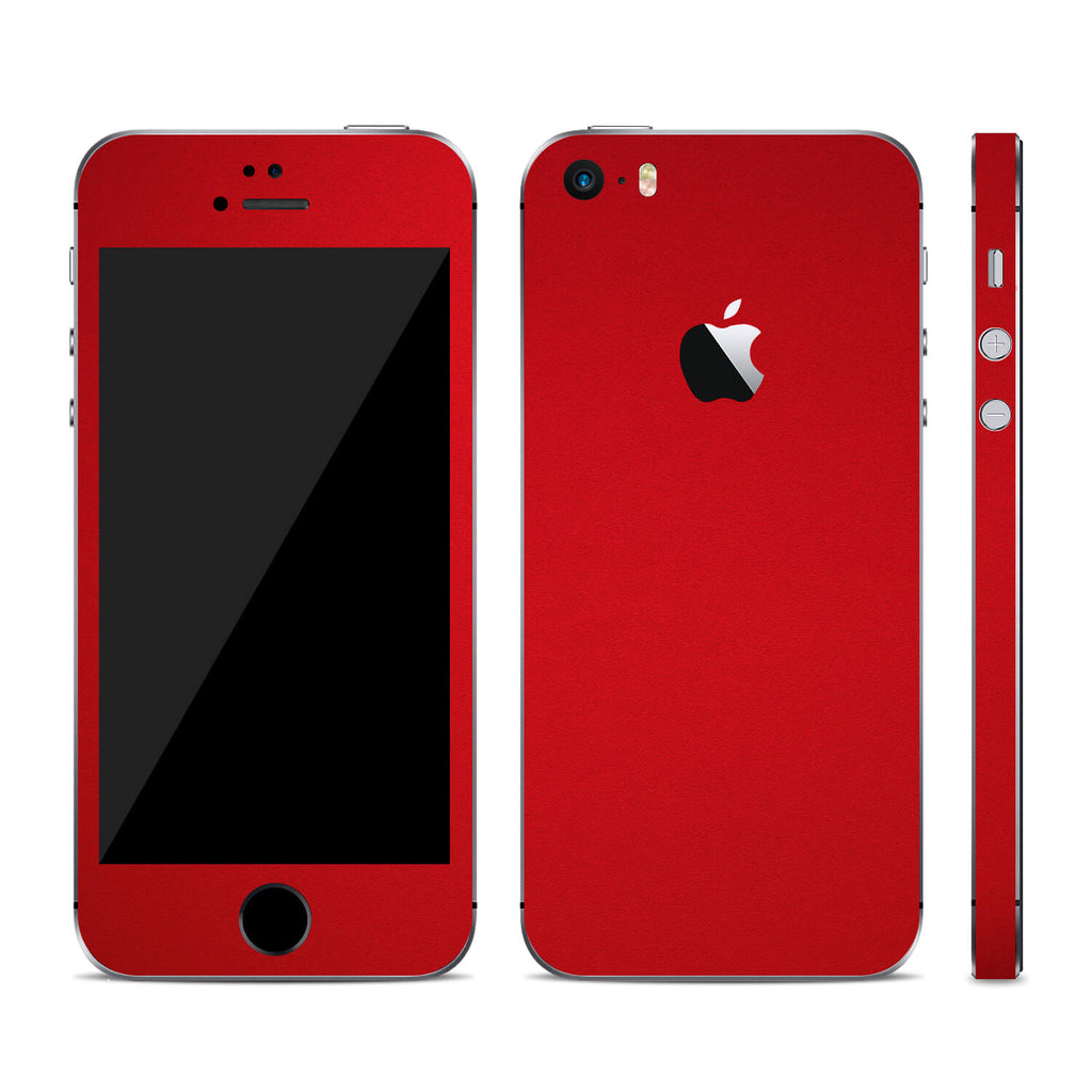 iPhone SE Textured Matt Red Skins