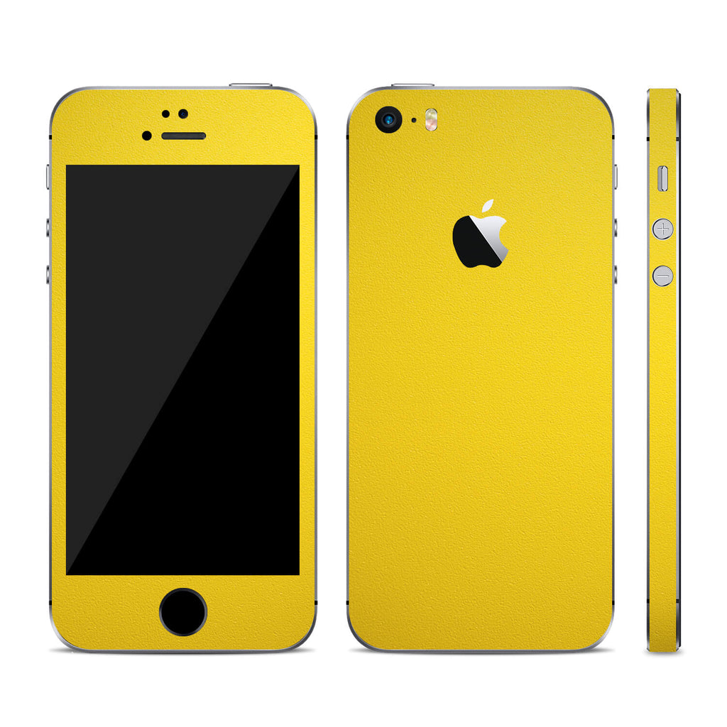 iPhone SE Textured Matt Yellow Skins