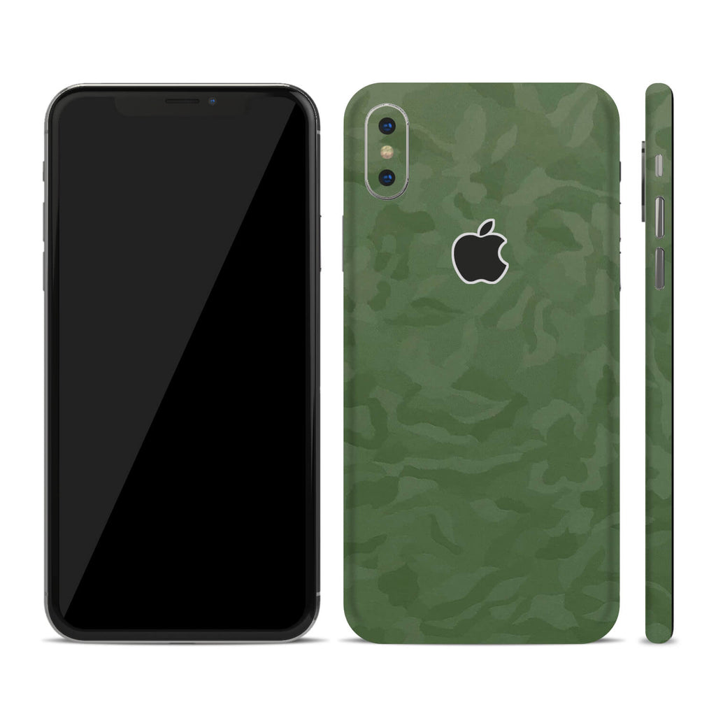 iPhone X Green Camo Skins