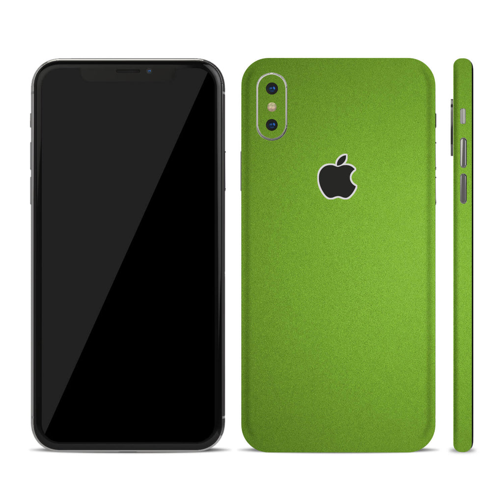 iPhone X Textured Matt Green Skin