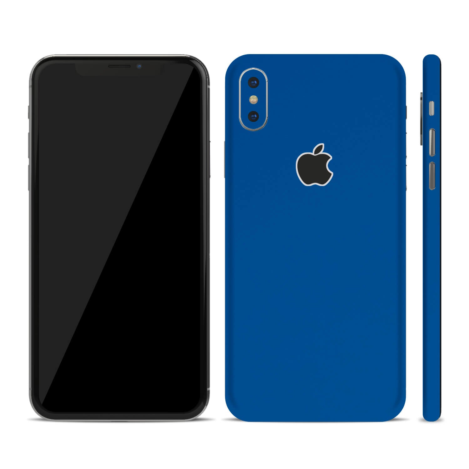 iPhone X Textured Matt Royal Blue Skins