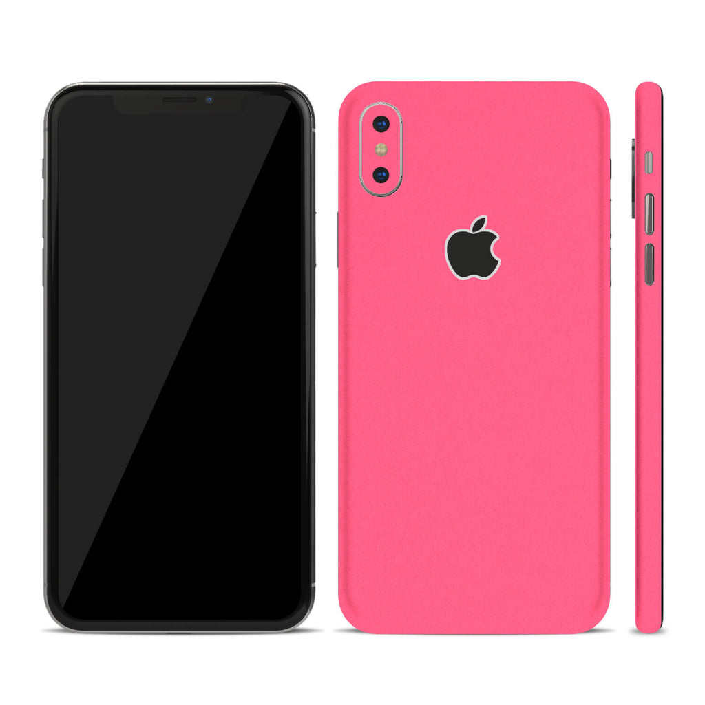 iPhone X Textured Matt Pink Skin