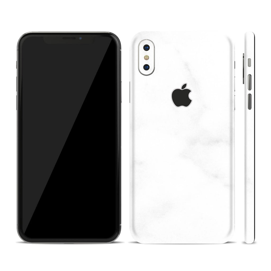 iPhone X White Marble Skins