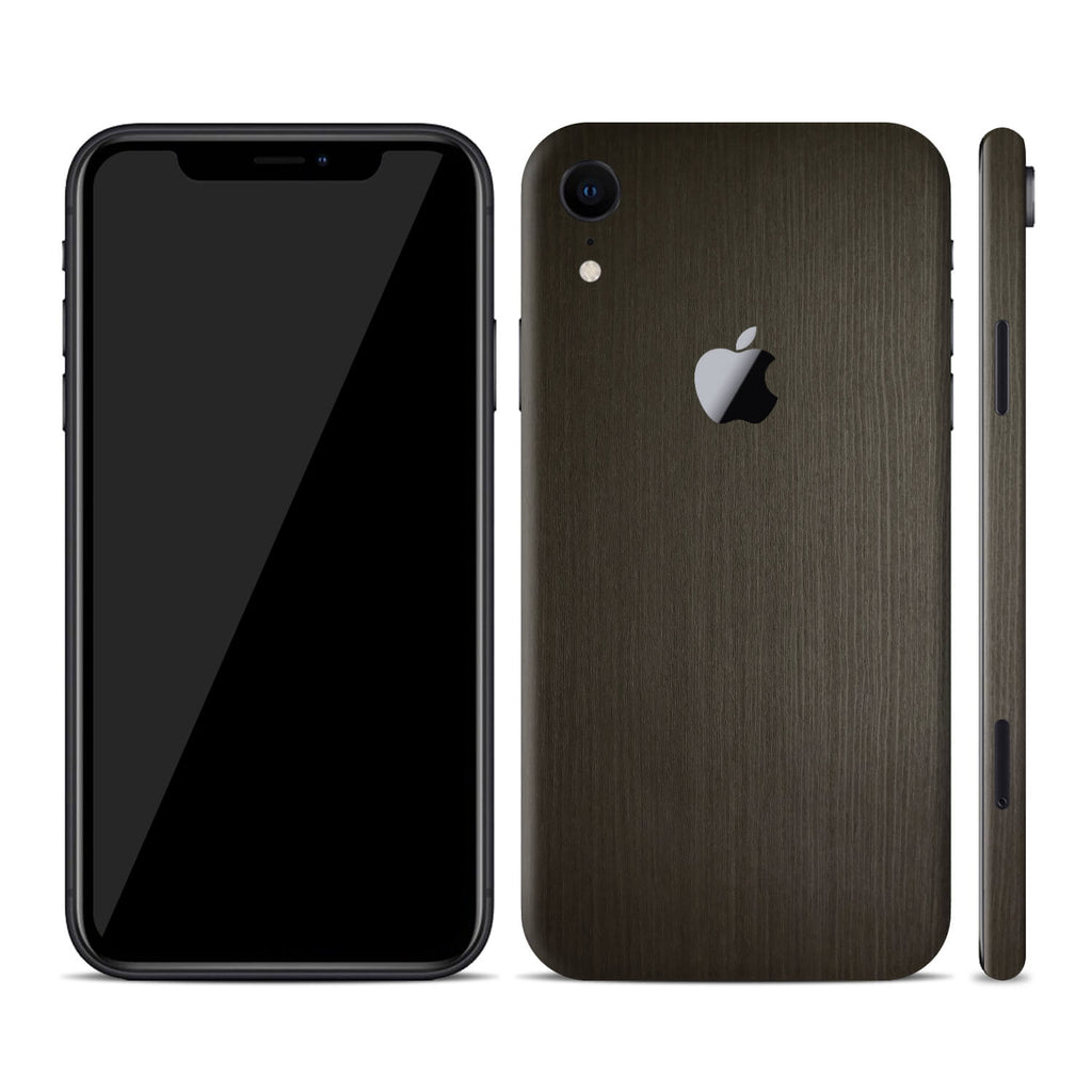 iPhone XR Silverblack Wood Skins