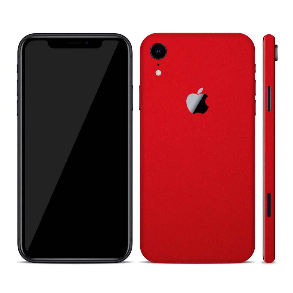 iPhone XR Textured Matt Red Skins