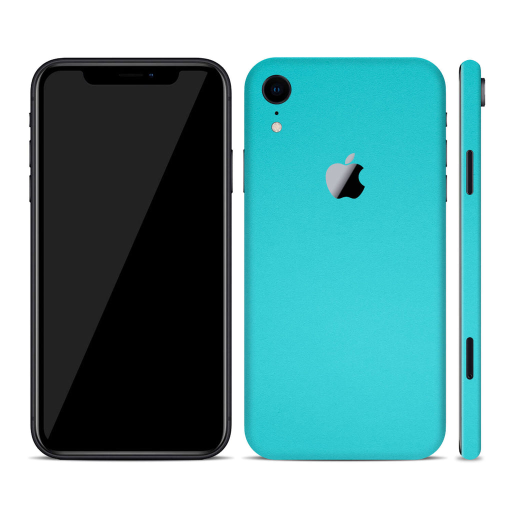 iPhone XR Textured Matt Turquoise Skins