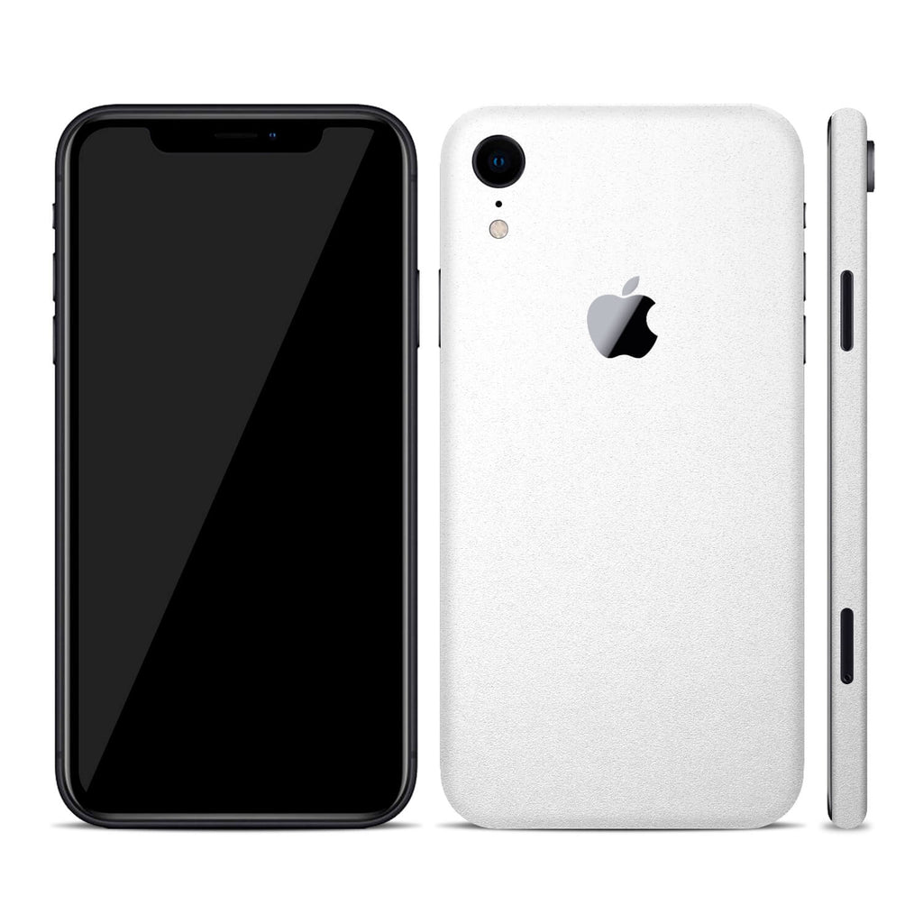iPhone XR Textured Matt White Skins