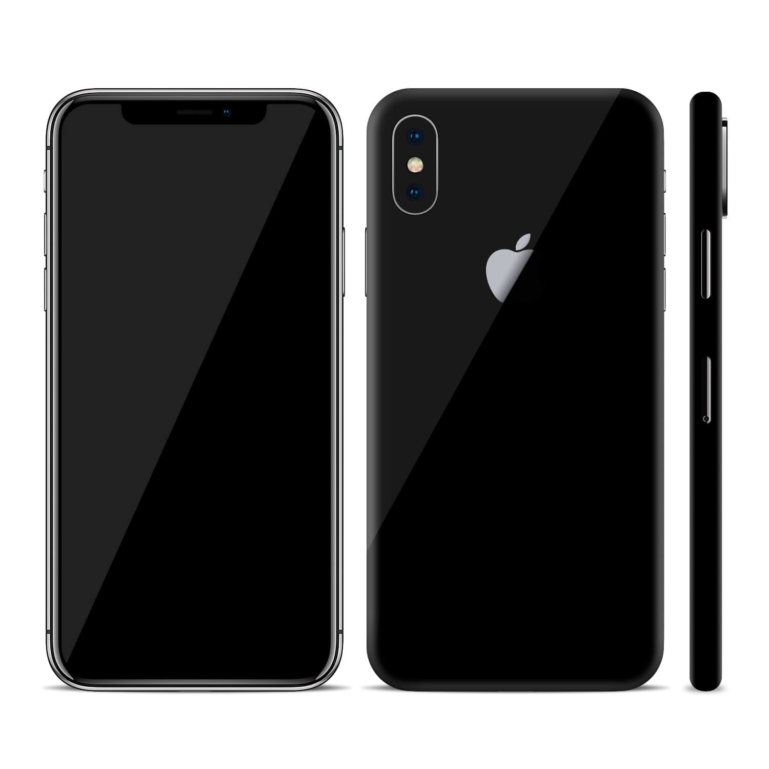 iPhone XS Black Gloss Skins