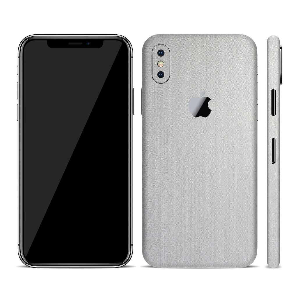 iPhone XS Brushed Aluminium Skins