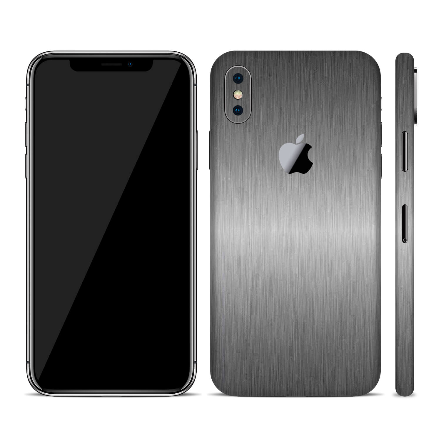 iPhone XS Brushed Titanium Skins