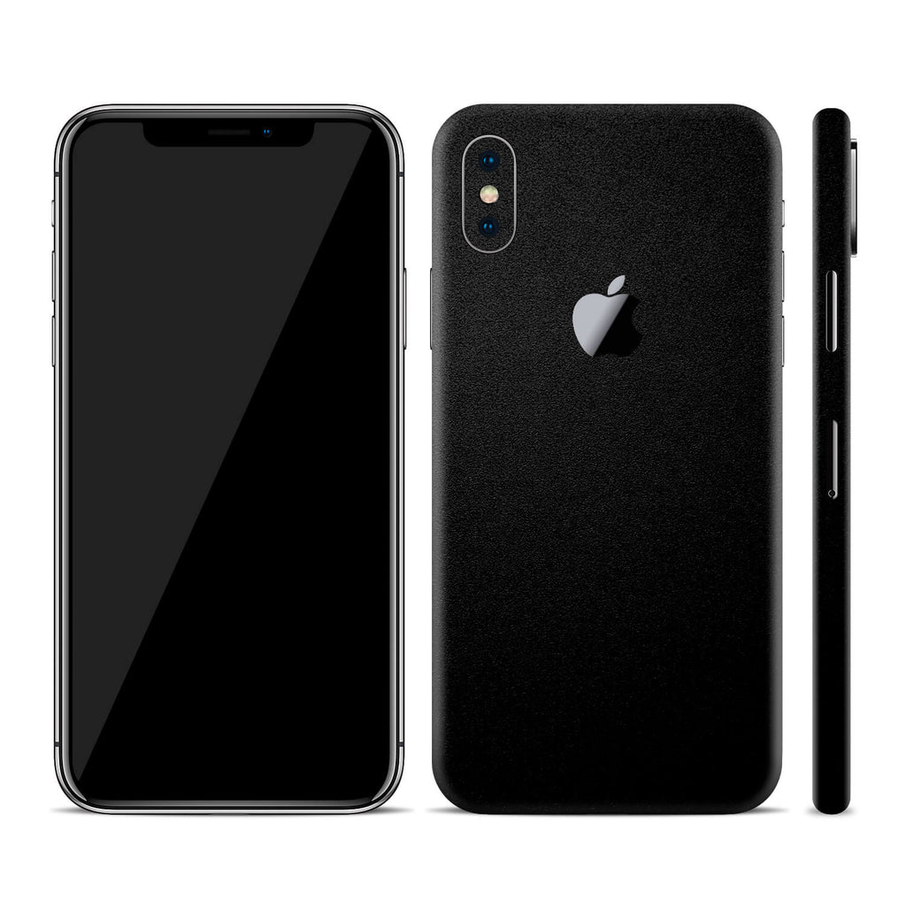 iPhone XS Textured Matt Black Skins