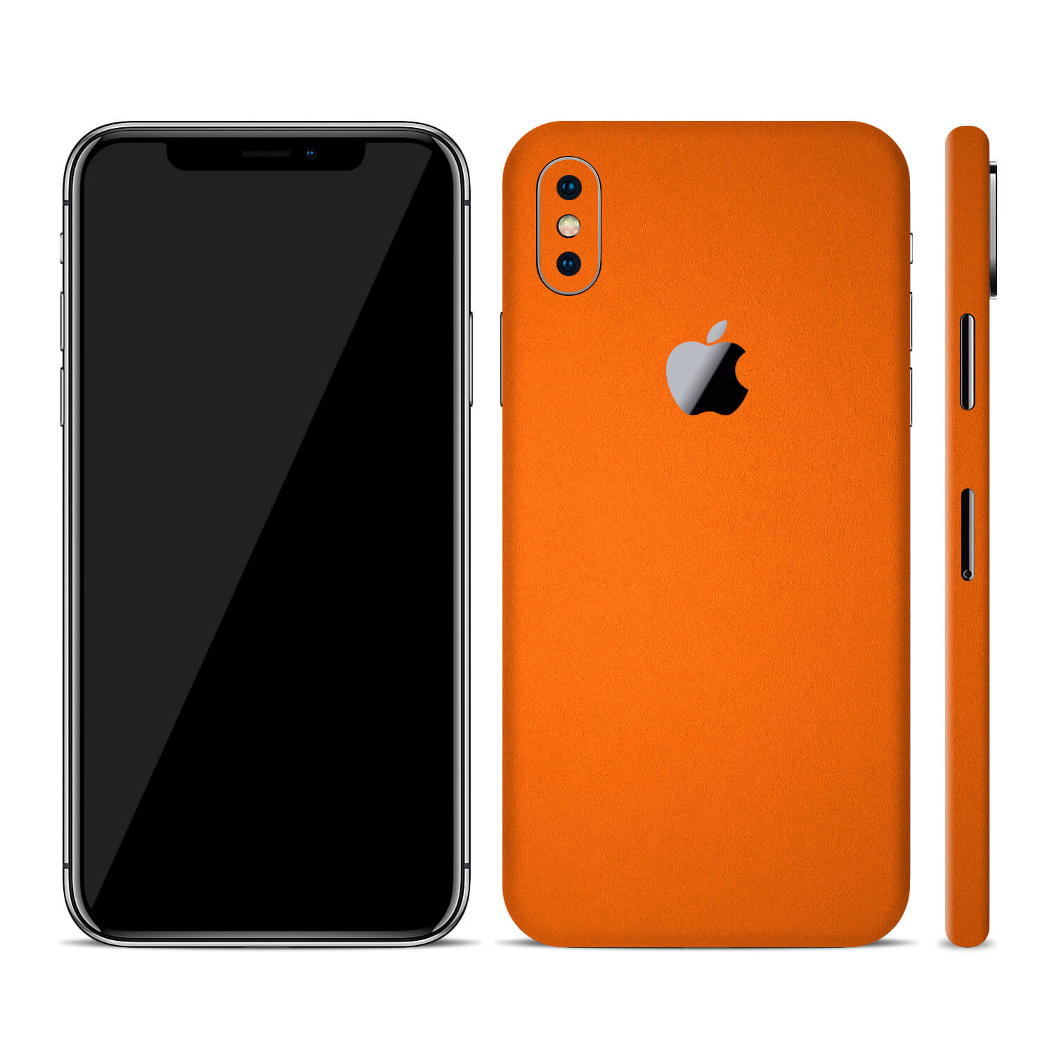iPhone XS Max Textured Matt Orange Skins