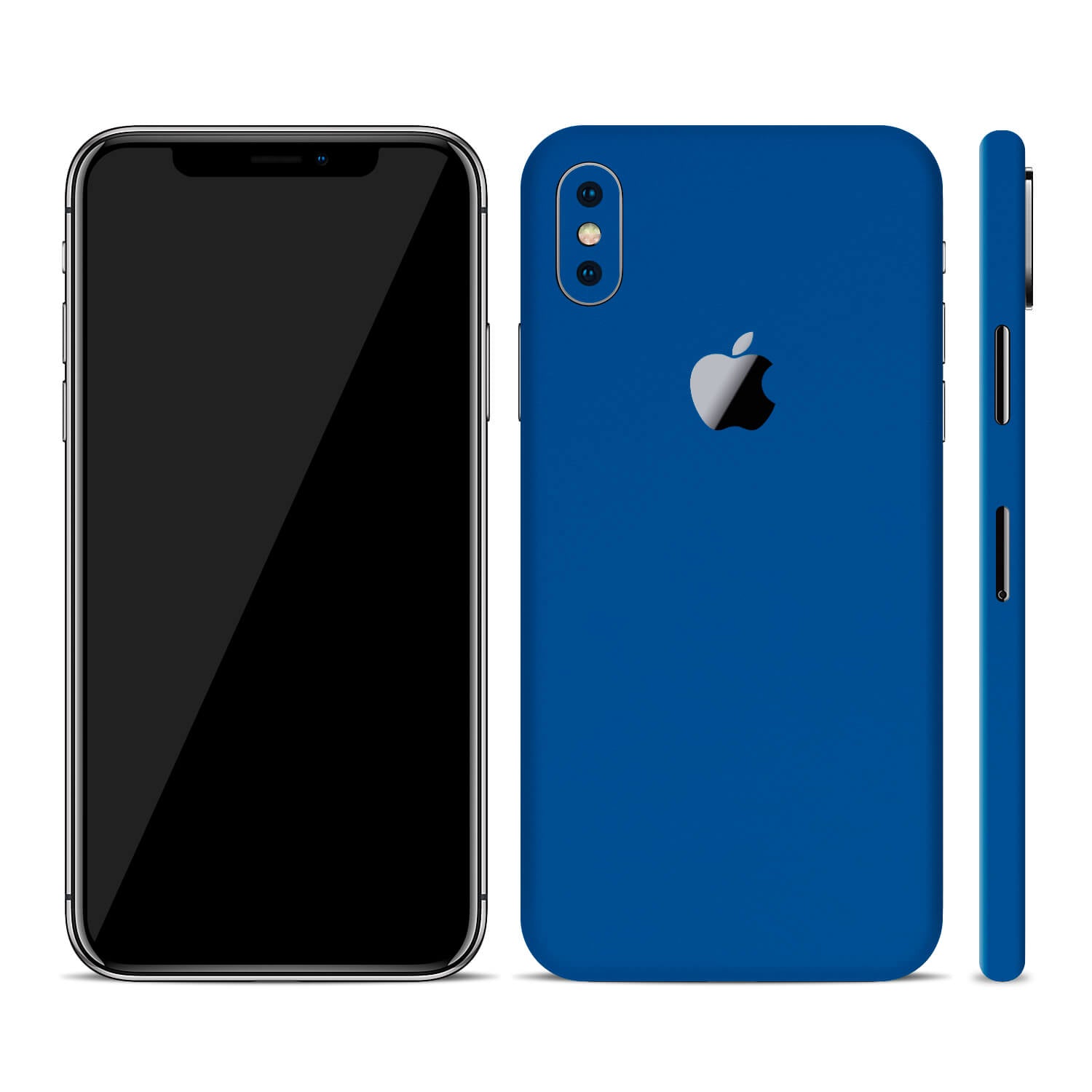 iPhone XS Max Textured Matt Royal Blue Skins