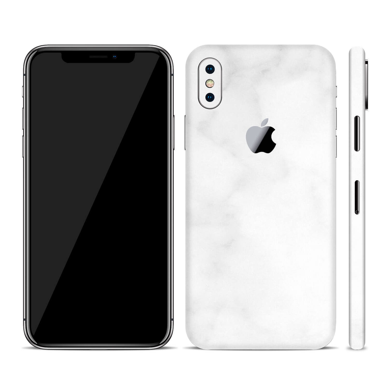 iPhone XS Max White Marble Skins