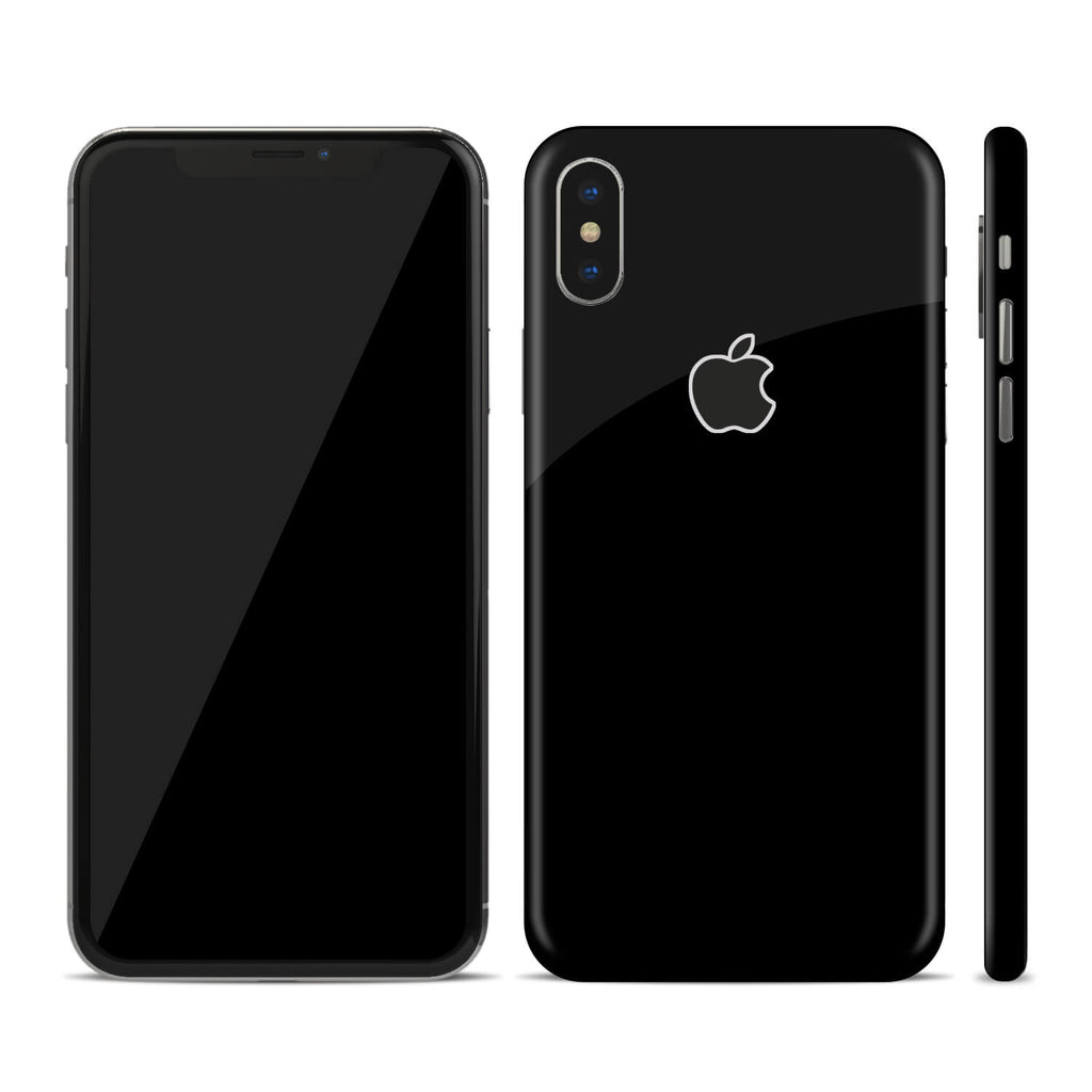 iPhone X Black Gloss Skins
