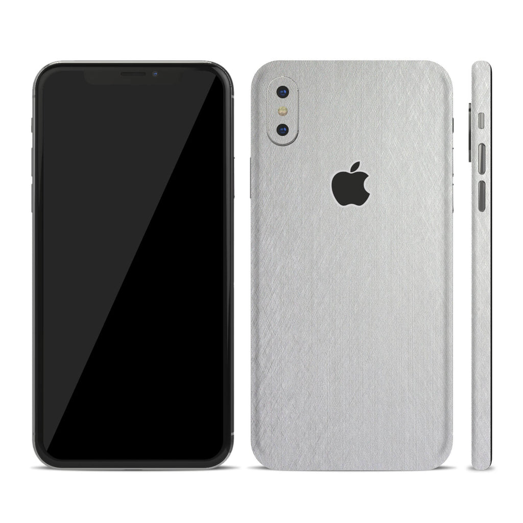 iPhone X Brushed Aluminium Skins