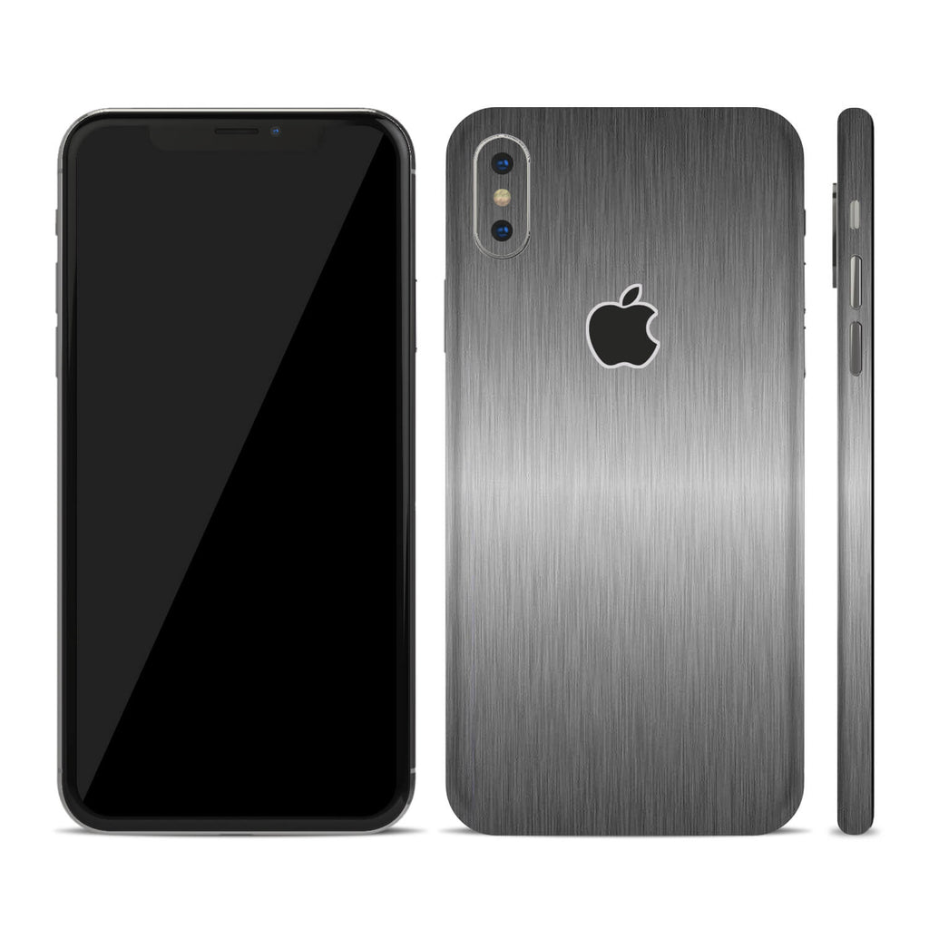 iPhone X Brushed Titanium Skins