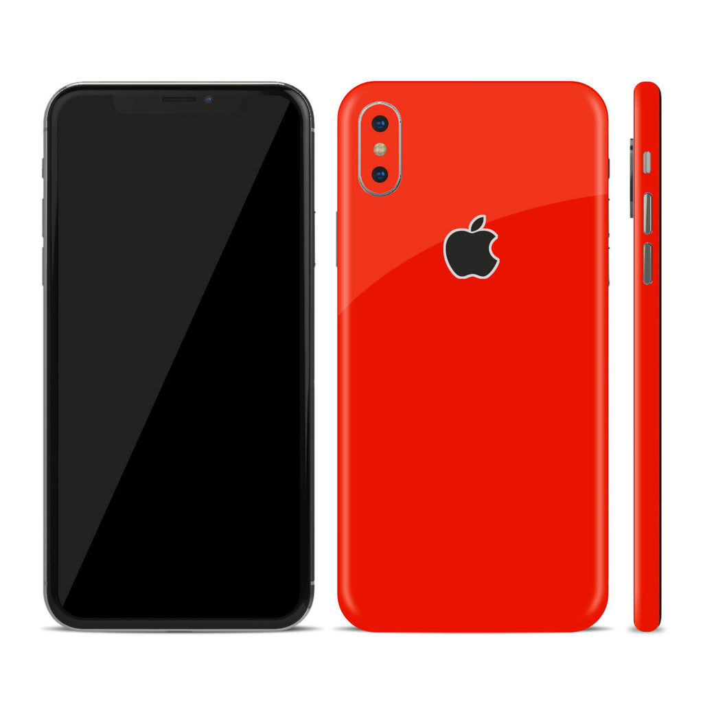 iPhone X Dragon Red Gloss Skins