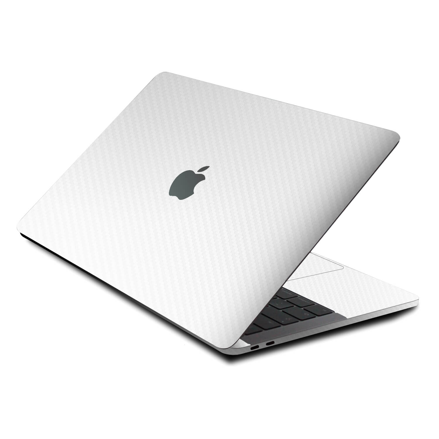 MacBook Pro 13" Skins (2022, M2) White Carbon Fibre Skins