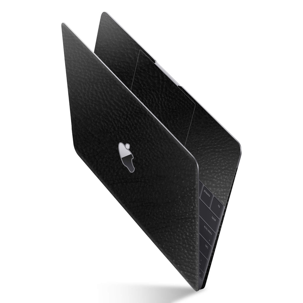 MacBook Retina 12" Black Leather Skins