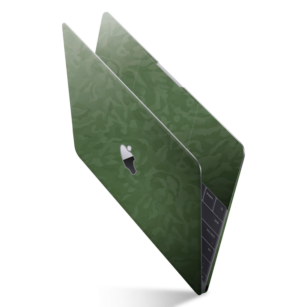 MacBook Retina 12" Green Camo Skins