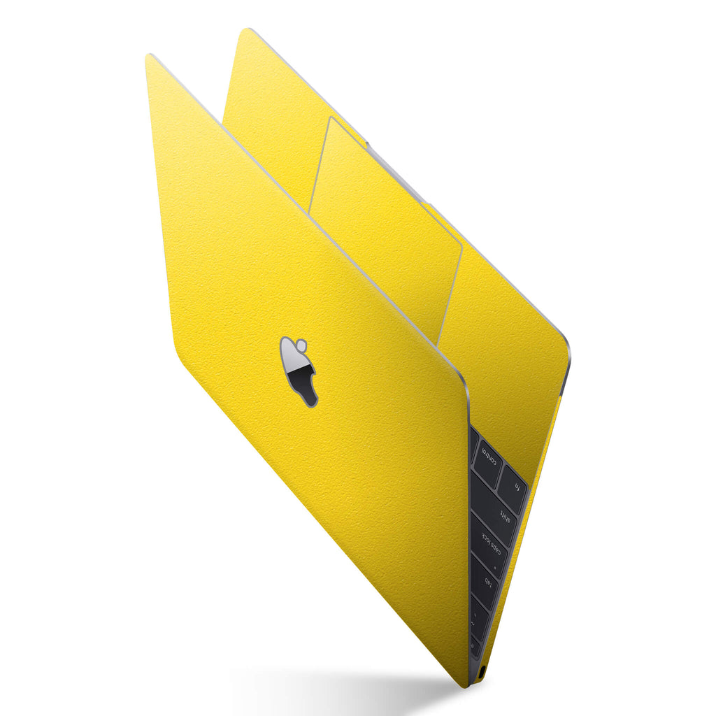 MacBook Retina 12" Textured Matt Yellow Skin