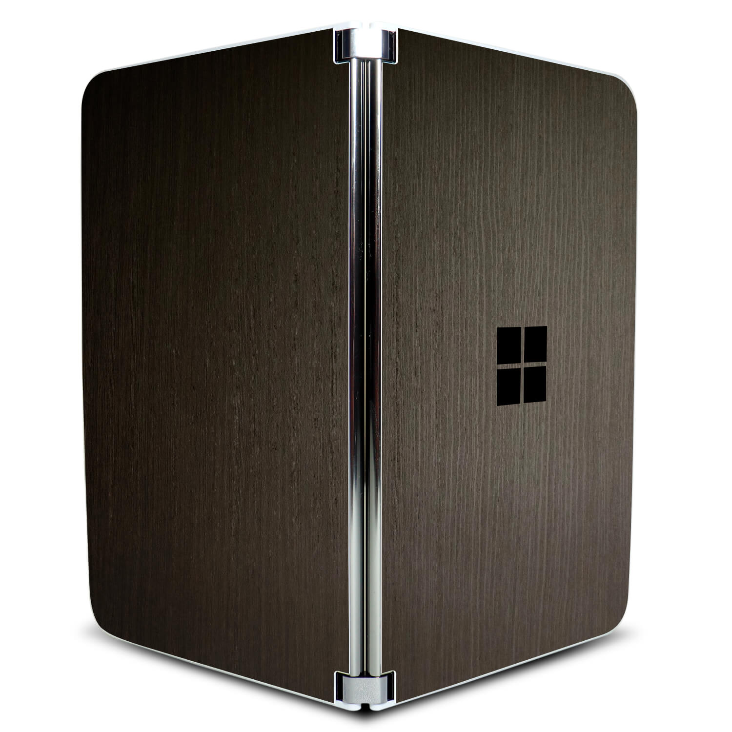 Microsoft Surface Duo Silverblack wood skins