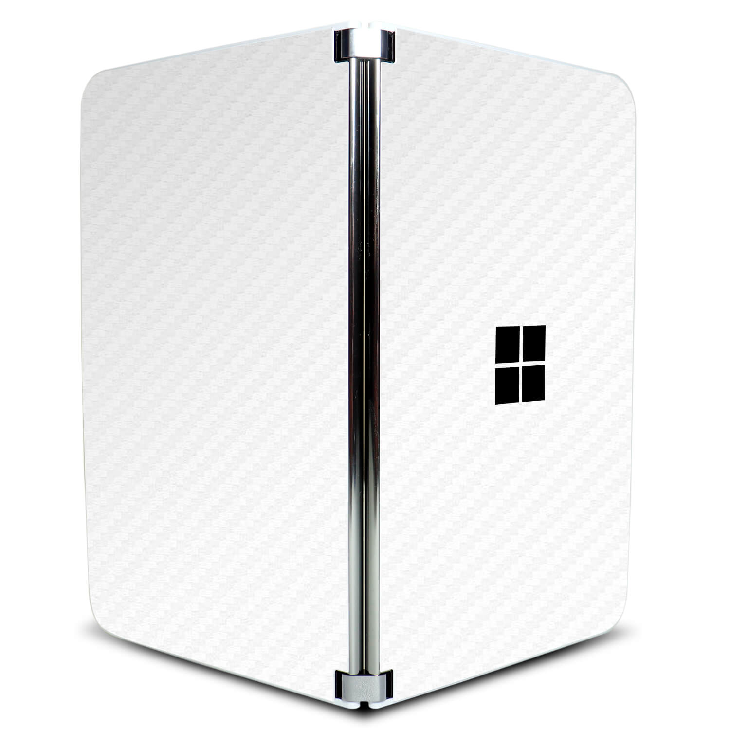 Microsoft Surface Duo White carbon fibre skins