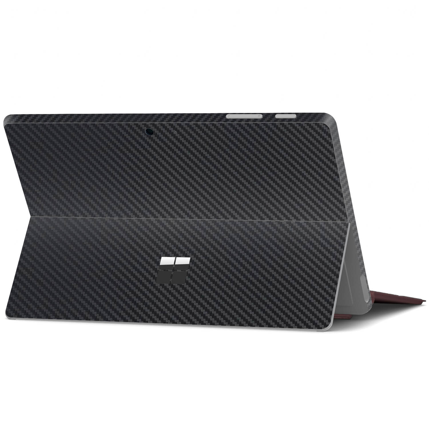 Microsoft Surface Go Black Carbon Fibre Skins