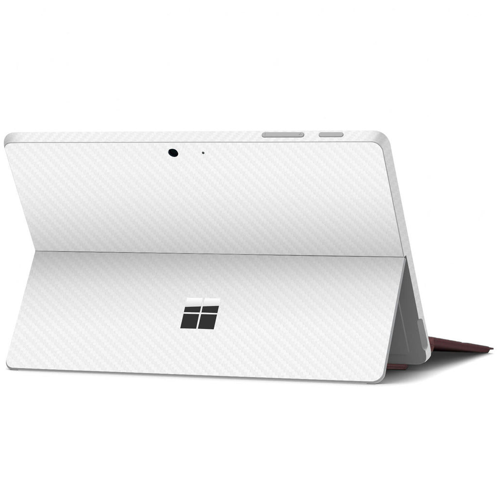 Microsoft Surface Go White Carbon Fibre Skins