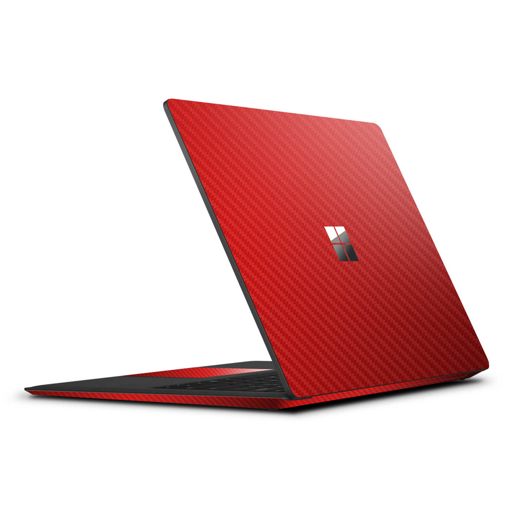 Microsoft Surface Laptop 5 Red carbon fibre skins