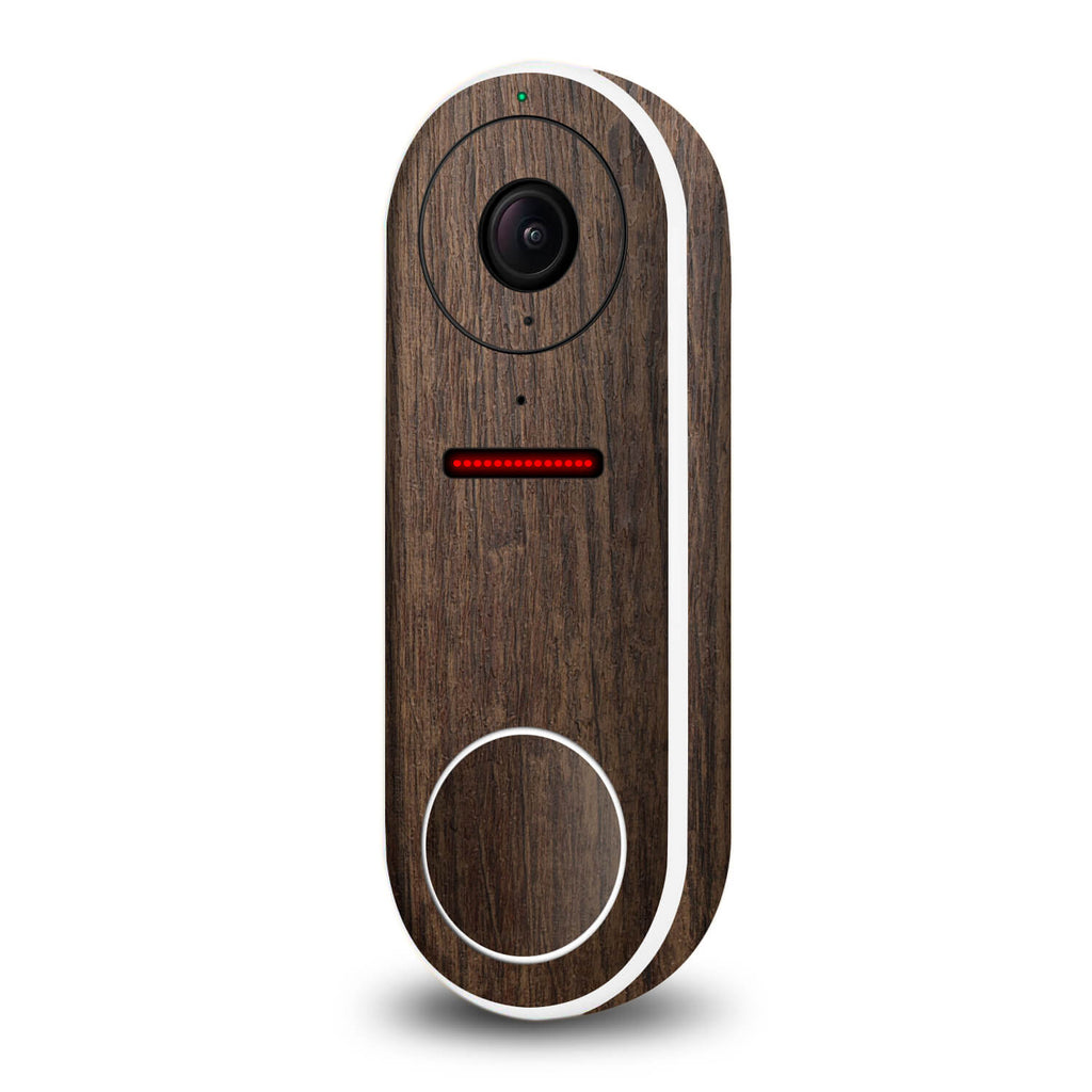 Google Nest Hello Video Doorbell Aged Oak Skins