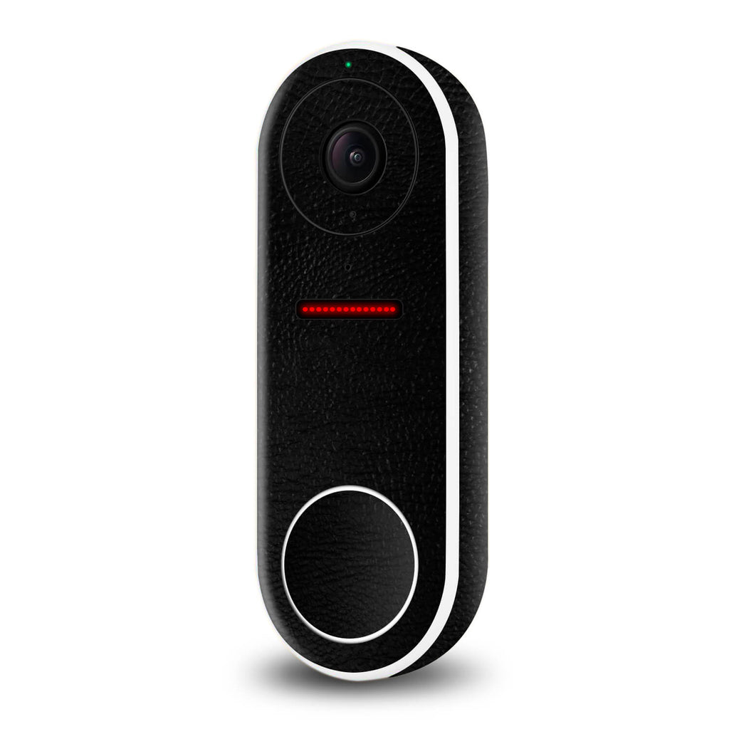 Google Nest Hello Video Doorbell Black Leather Skins