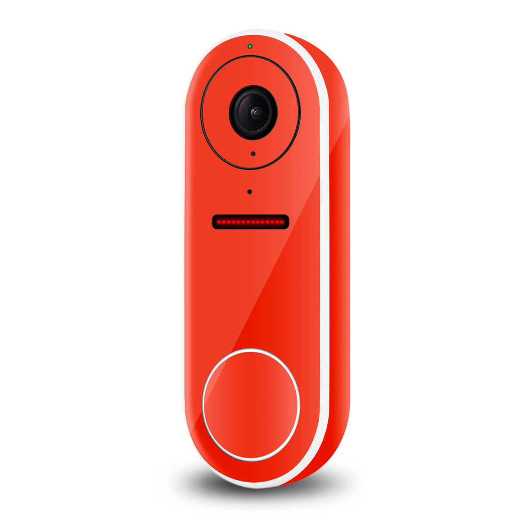 Google Nest Hello Video Doorbell Dragon Red Gloss Skins