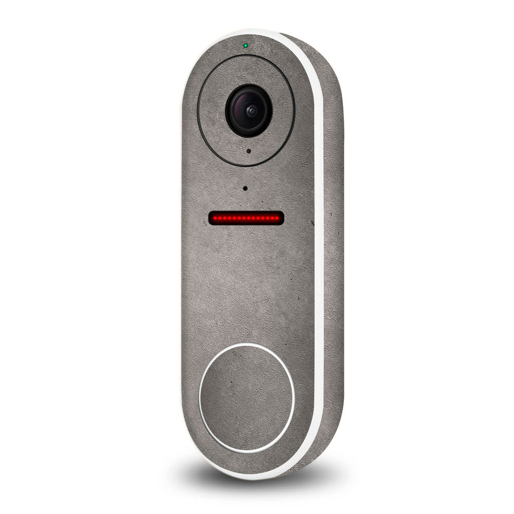 Google Nest Hello Video Doorbell Sahara Concrete Skins