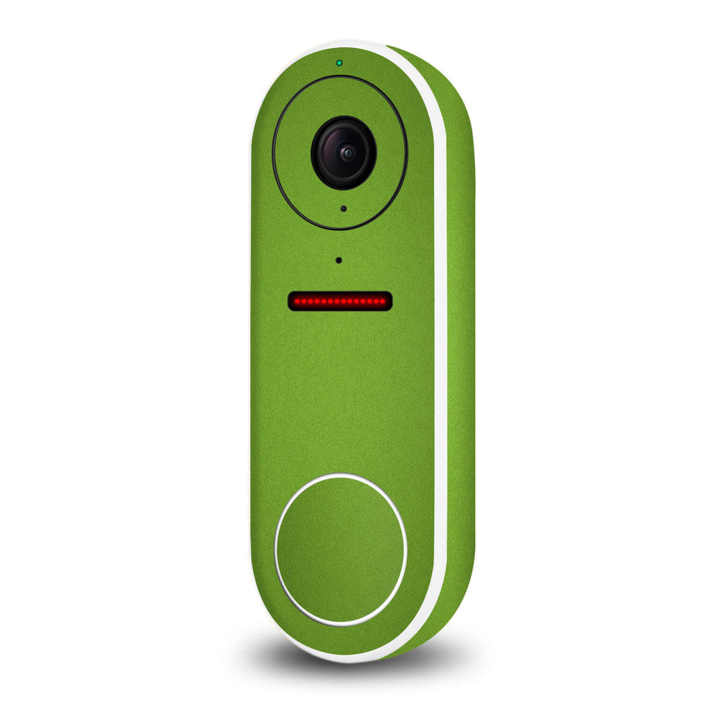 Google Nest Hello Video Doorbell Textured Matt Green Skins