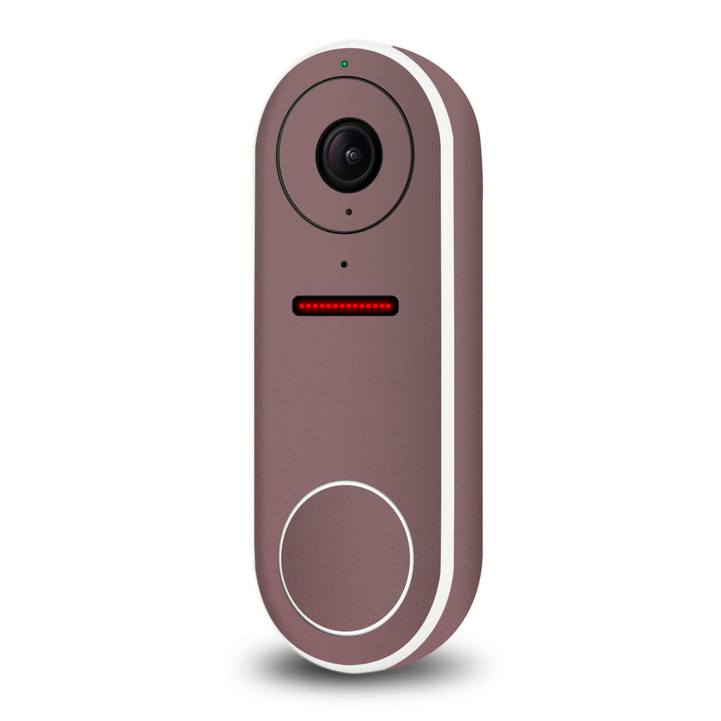 Google Nest Hello Video Doorbell Textured Matt Mulberry Skins