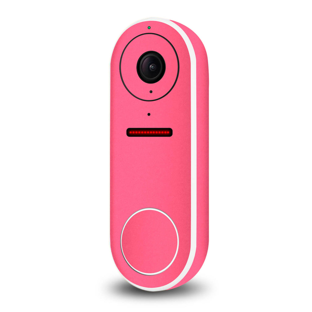 Google Nest Hello Video Doorbell Textured Matt Pink Skins