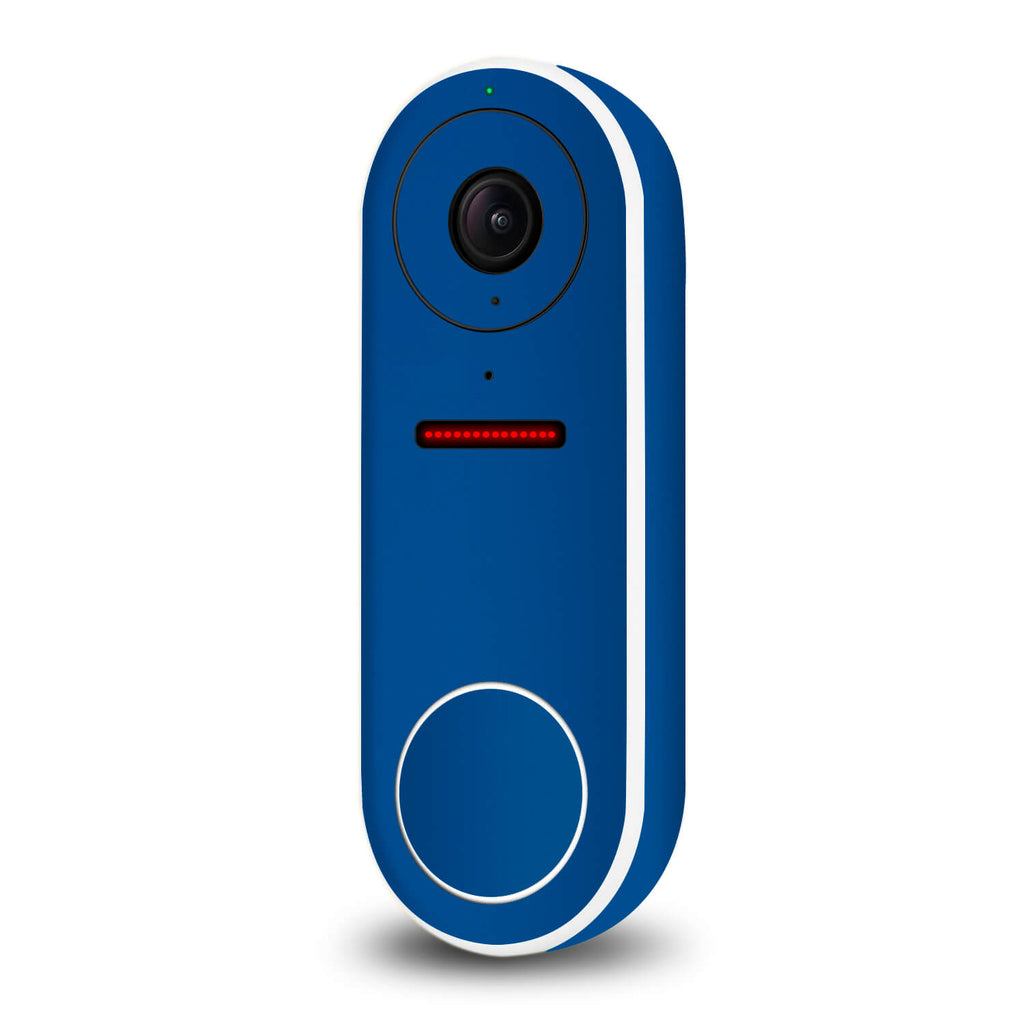 Google Nest Hello Video Doorbell Textured Matt Royal Blue Skins