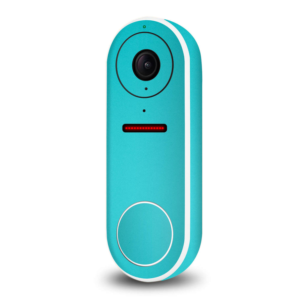 Google Nest Hello Video Doorbell Textured Matt Turquoise Skins