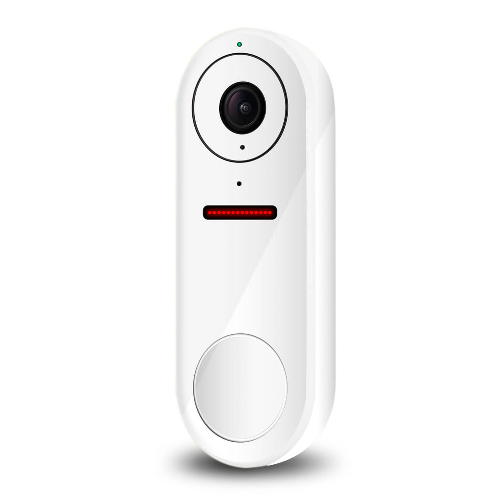 Google Nest Hello Video Doorbell White Gloss Skins