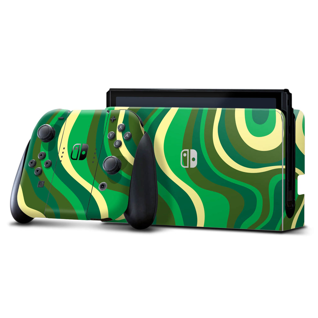 Nintendo Switch OLED Abstract jungle skins