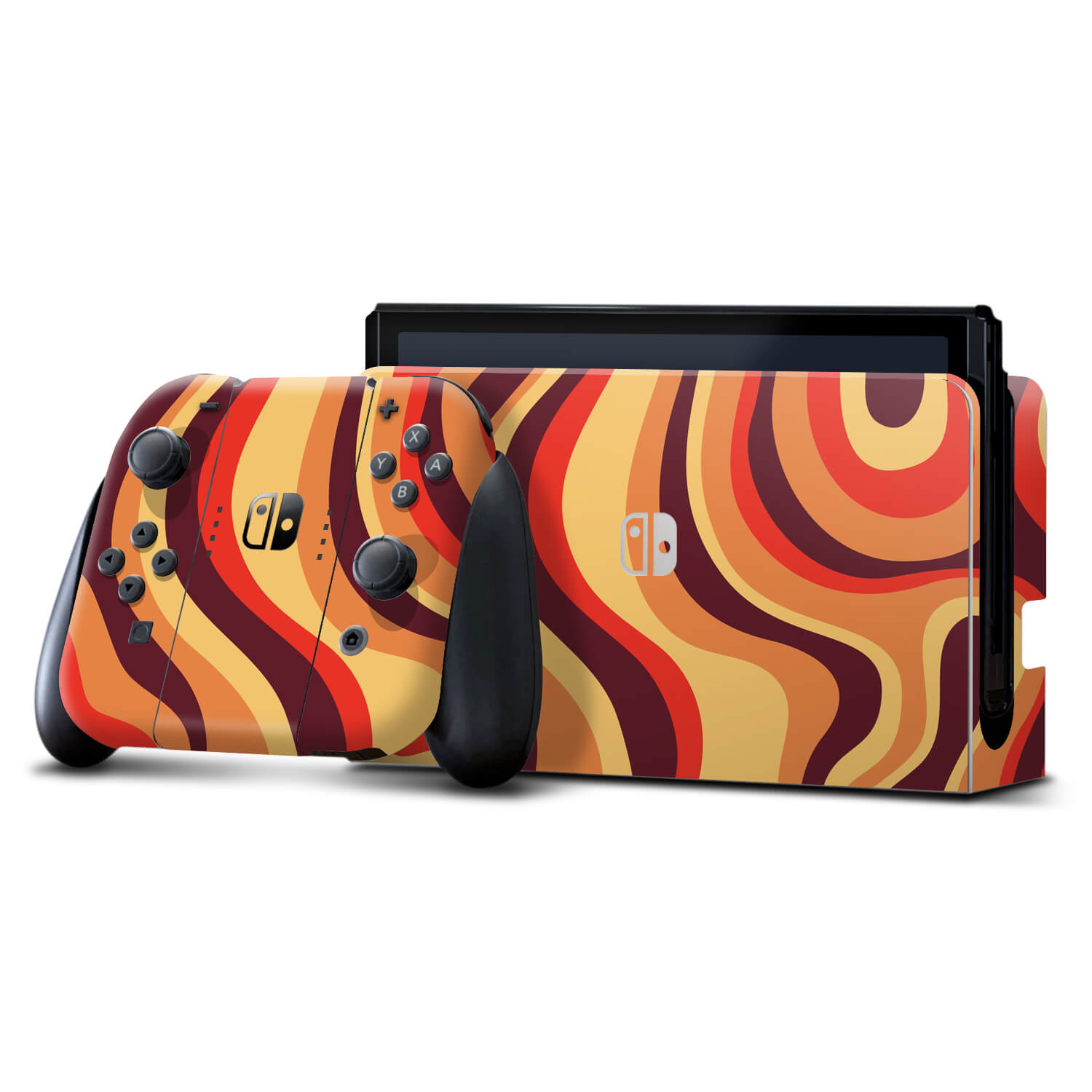 Nintendo Switch OLED Abstract lava skins