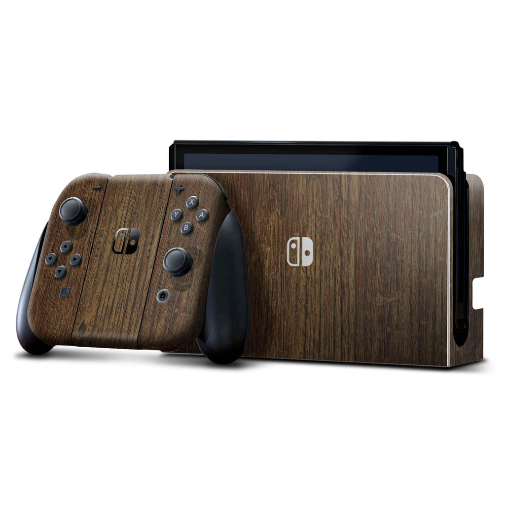 Nintendo Switch OLED Aged oak skins